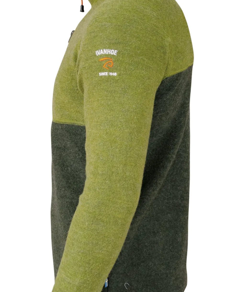 ZIGGY HALF ZIP — LODEN GREEN - Ivanhoe of Sweden