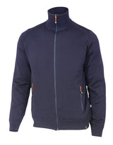 YORK FULL ZIP WINDBREAKER, 100% MERINO WOOL EXTRAFINE  — NAVY