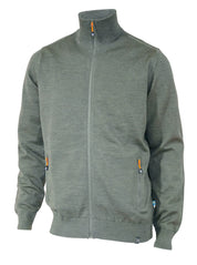 YORK FULL ZIP WINDBREAKER, 100% EXTRA FINE MERINOULL — LIGHT LODEN - Ivanhoe of Sweden