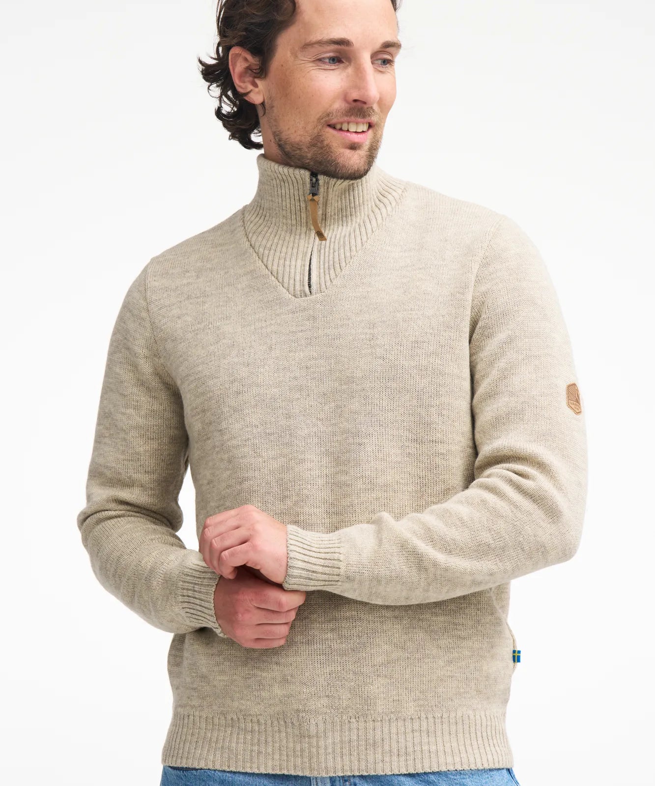 NLS ELM, 100% OFÄRGAD ULL — NUTMEG - Ivanhoe of Sweden