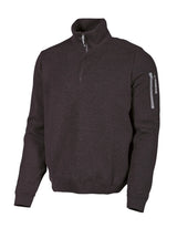 HADAR HALF ZIP, 100% MERINO WOOL EXTRAFINE  — BLACK