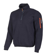 HADAR HALF ZIP, 100% MERINO WOOL EXTRAFINE  — NAVY