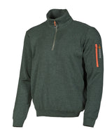 HADAR HALF ZIP, 100% MERINO WOOL EXTRAFINE  — RIFLE GREEN