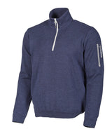 HADAR HALF ZIP, 100% MERINO WOOL EXTRAFINE  — STEELBLUE