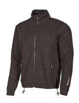 HADAR FULL ZIP, 100% MERINO WOOL EXTRAFINE  — BLACK