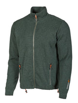 HADAR FULL ZIP, 100% MERINOWOLLE  — RIFLE GREEN