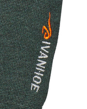 HADAR FULL ZIP, 100% EXTRA FINE MERINOULL — RIFLE GREEN - Ivanhoe of Sweden