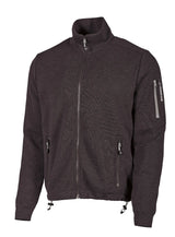 HADAR FULL ZIP WINDBREAKER, 100% EXTRA FINE MERINOULL — BLACK