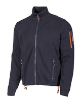 HADAR FULL ZIP WINDBREAKER, 100% MERINO WOOL EXTRAFINE — NAVY