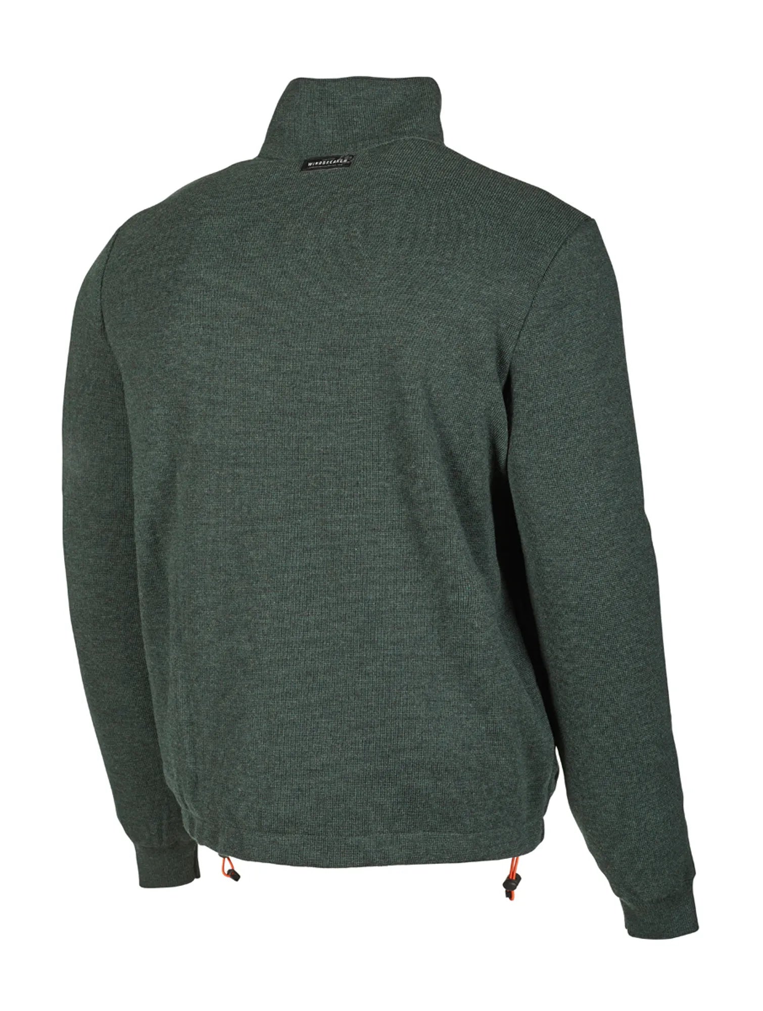 HADAR FULL ZIP WINDBREAKER, 100% EXTRA FINE MERINOULL — RIFLE GREEN - Ivanhoe of Sweden