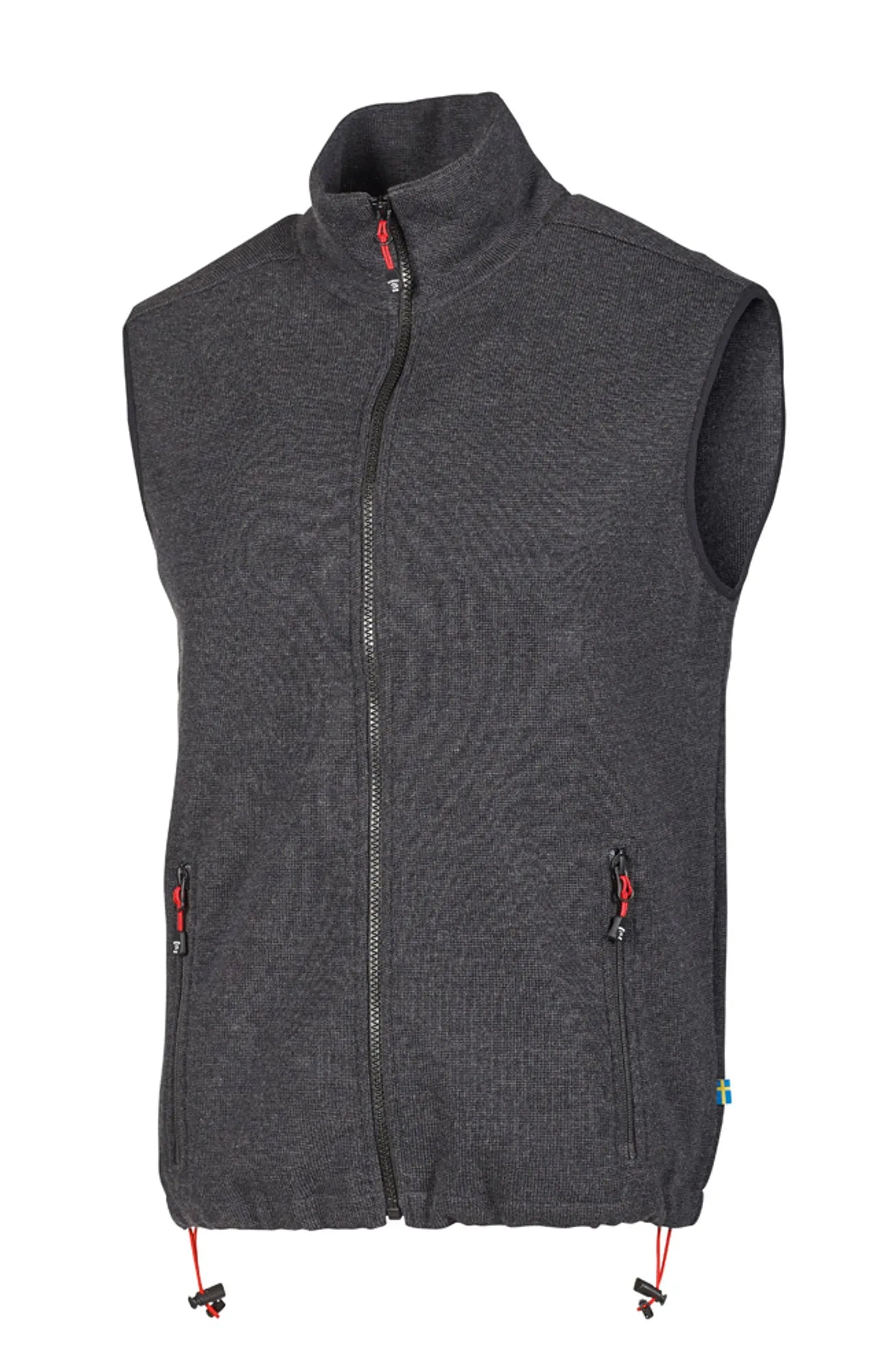 HADAR VEST, 100% EXTRA FINE MERINOULL — GRAPHITE MARL - Ivanhoe of Sweden