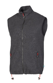 HADAR VEST, 100% EXTRA FINE MERINOULL — GRAPHITE MARL - Ivanhoe of Sweden
