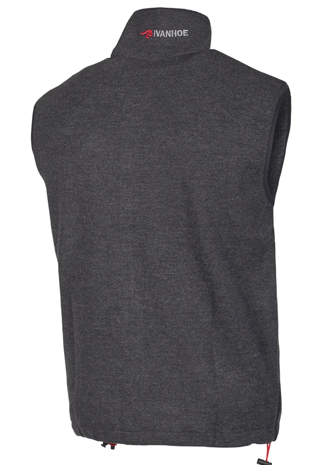 HADAR VEST, 100% EXTRA FINE MERINOULL — GRAPHITE MARL - Ivanhoe of Sweden