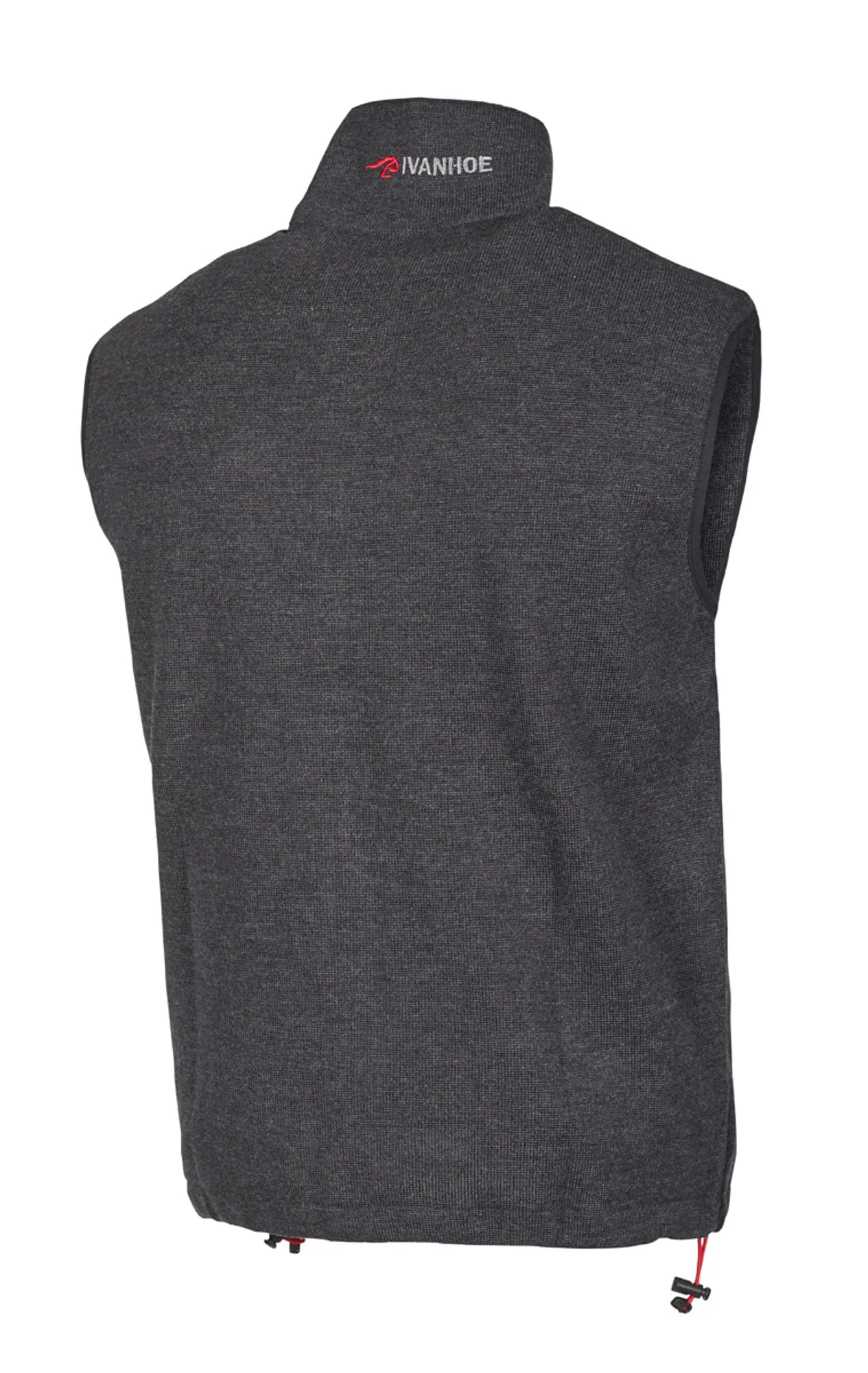 HADAR VEST, 100% EXTRA FINE MERINOULL — GRAPHITE MARL - Ivanhoe of Sweden