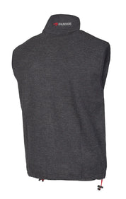 HADAR VEST, 100% EXTRA FINE MERINOULL — GRAPHITE MARL - Ivanhoe of Sweden