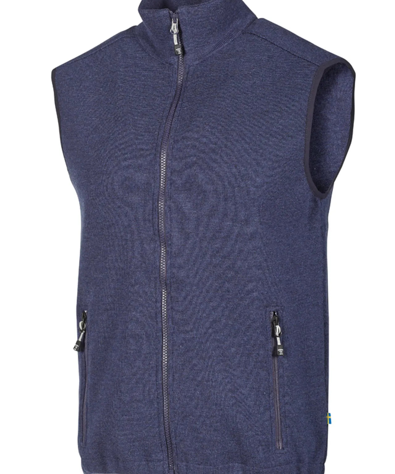 HADAR VEST, 100% EXTRA FINE MERINOULL — STEELBLUE - Ivanhoe of Sweden