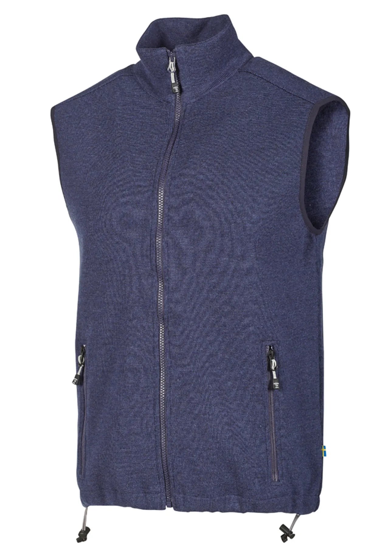 HADAR VEST, 100% EXTRA FINE MERINOULL — STEELBLUE - Ivanhoe of Sweden