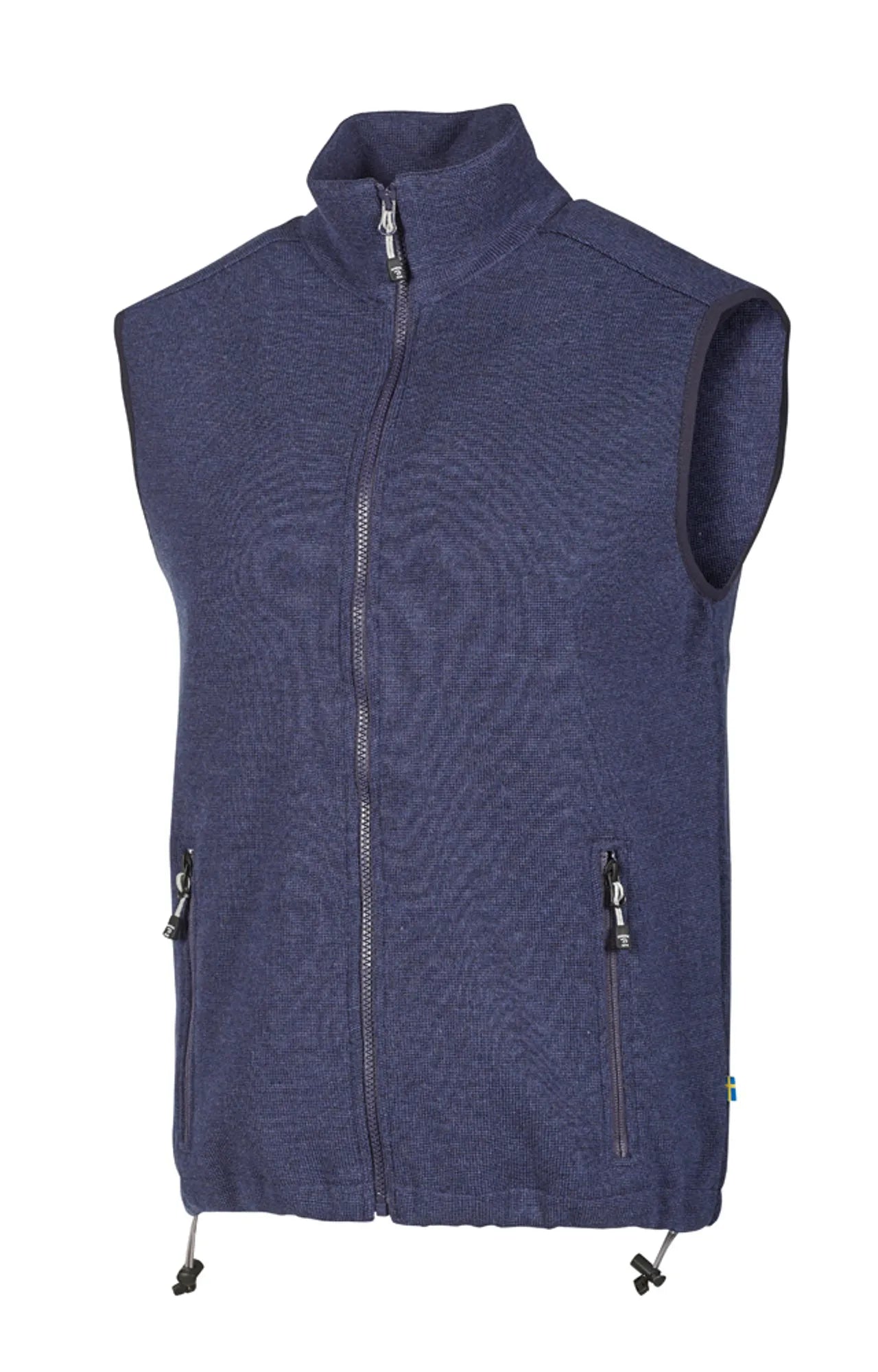 HADAR VEST, 100% EXTRA FINE MERINOULL — STEELBLUE - Ivanhoe of Sweden