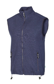 HADAR VEST, 100% EXTRA FINE MERINOULL — STEELBLUE - Ivanhoe of Sweden