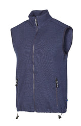 HADAR VEST, 100% MERINO WOOL EXTRAFINE  — STEELBLUE