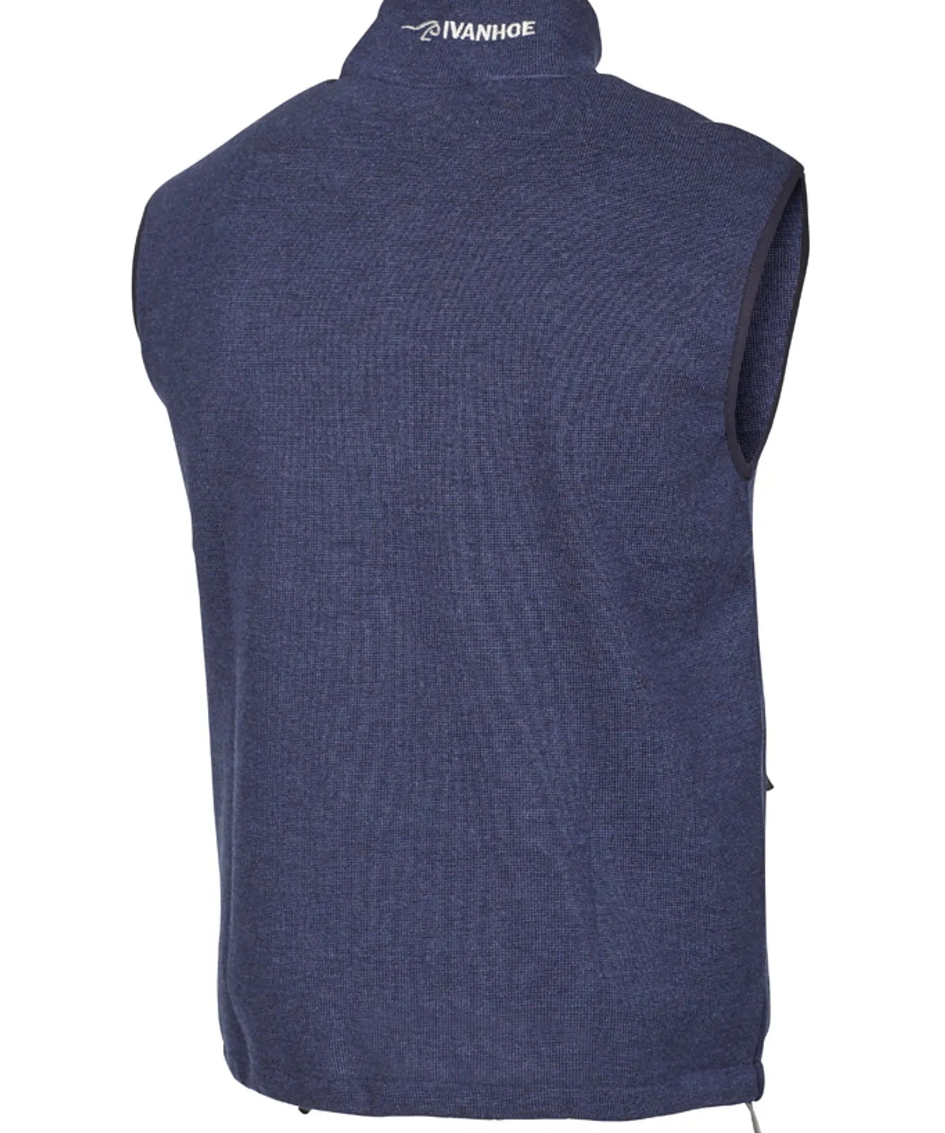 HADAR VEST, 100% EXTRA FINE MERINOULL — STEELBLUE - Ivanhoe of Sweden