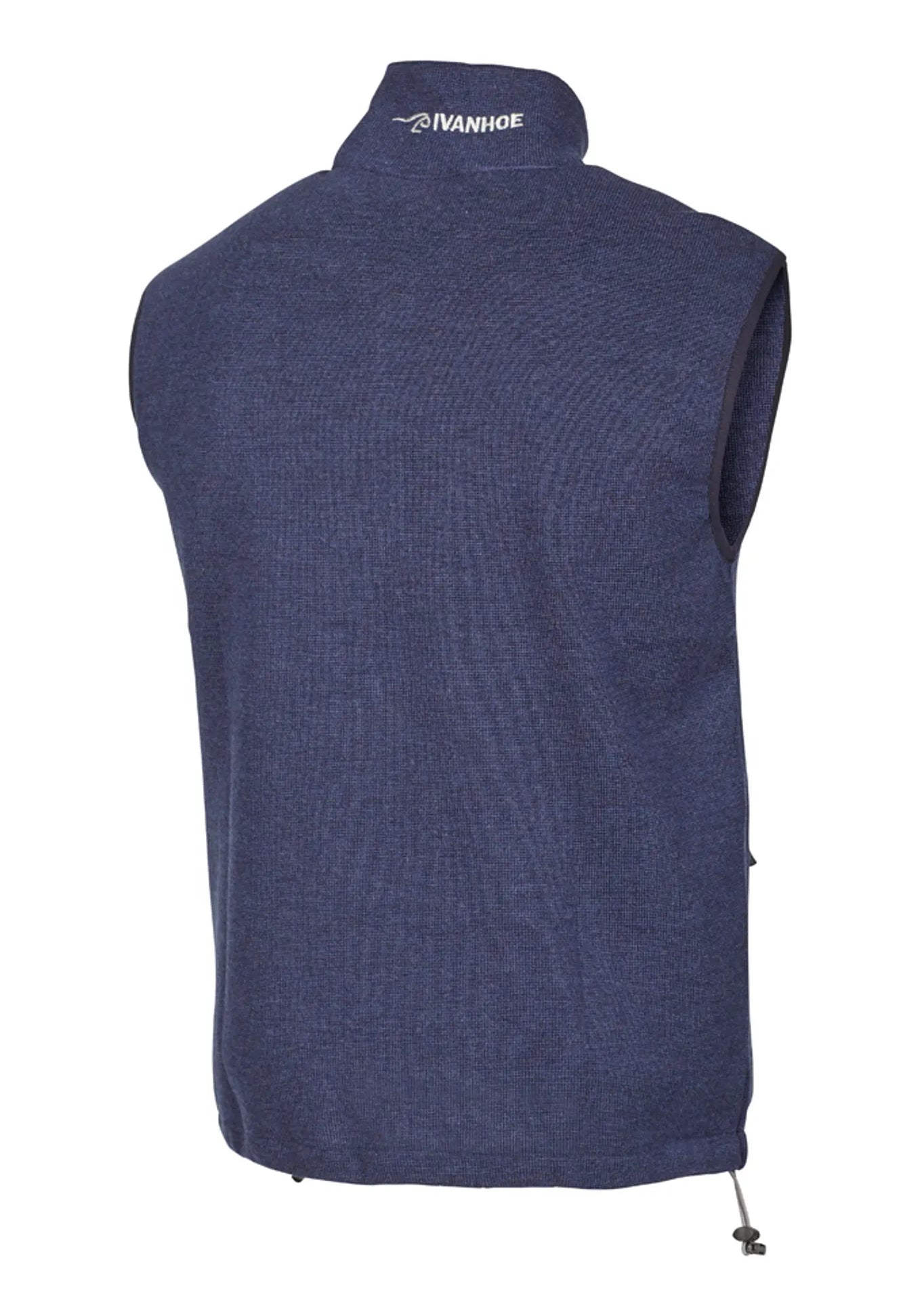 HADAR VEST, 100% EXTRA FINE MERINOULL — STEELBLUE - Ivanhoe of Sweden