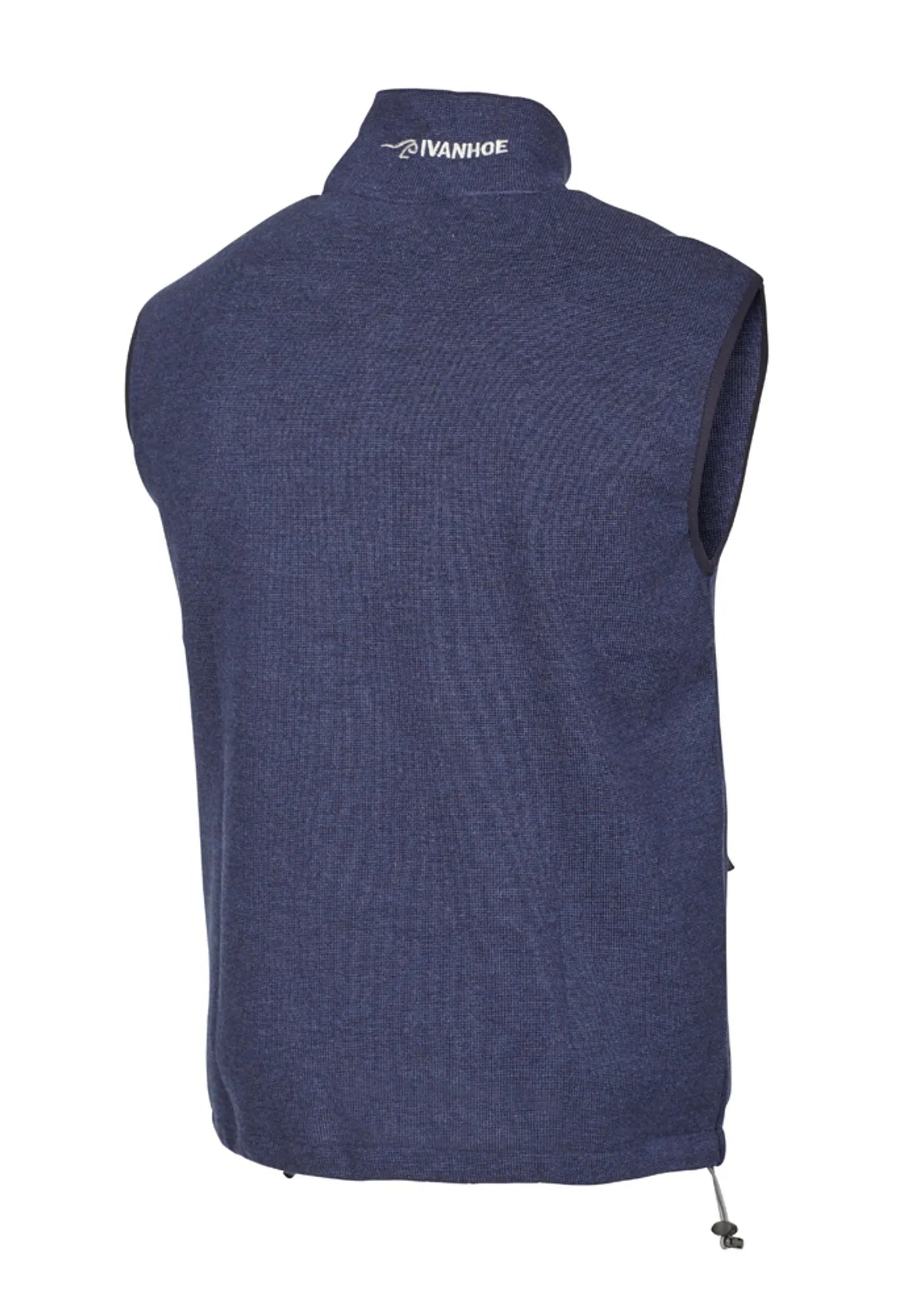 HADAR VEST, 100% EXTRA FINE MERINOULL — STEELBLUE - Ivanhoe of Sweden
