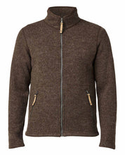 NLS SAP FULL ZIP, 100% OFÄRGAD ULL — CHOCOLATE - Ivanhoe of Sweden