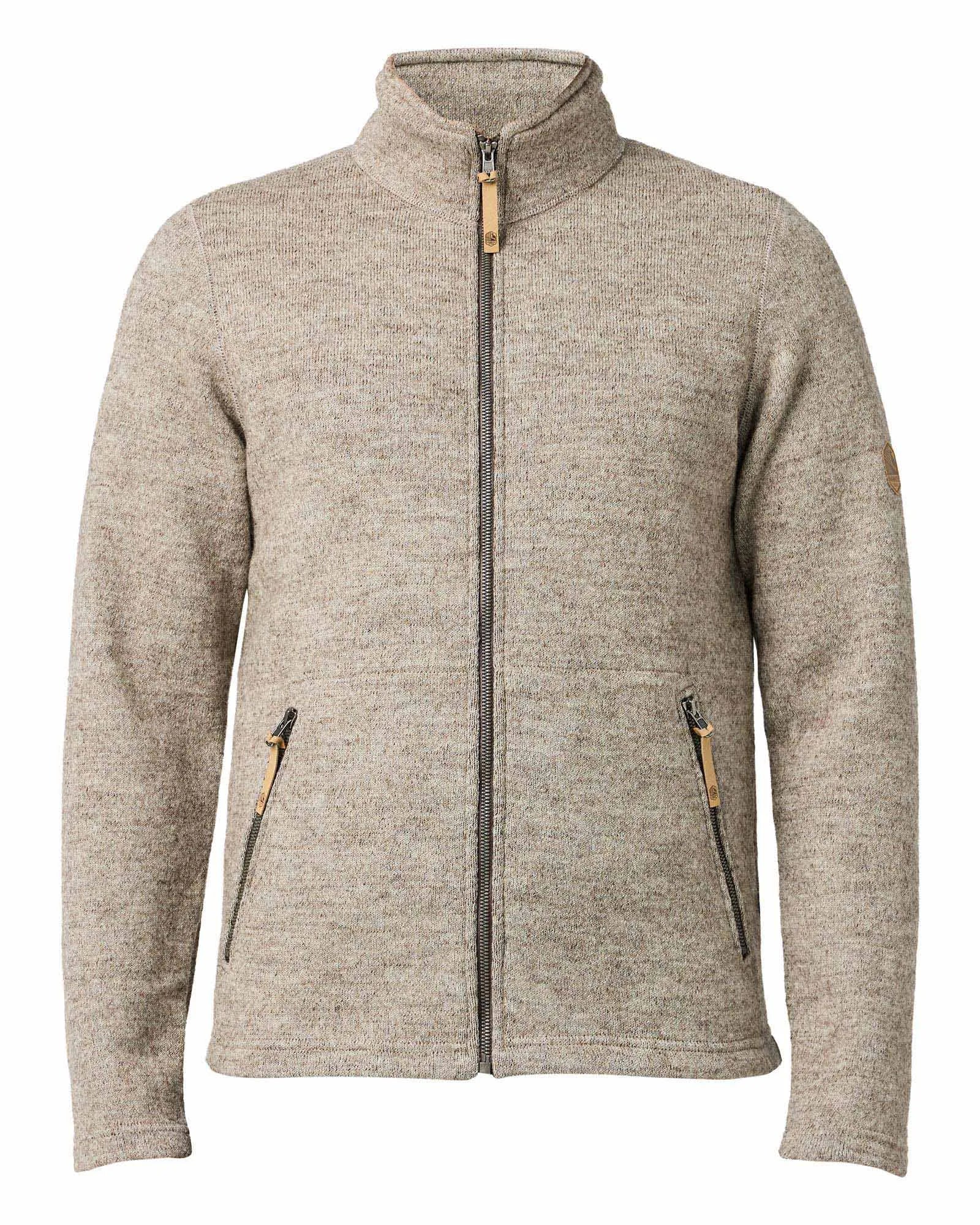 NLS SAP FULL ZIP, 100% OFÄRGAD ULL — LATTE - Ivanhoe of Sweden