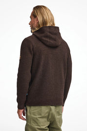 NLS PENTLAND HOOD, 100% OFÄRGAD ULL — COFFEE BEAN - Ivanhoe of Sweden