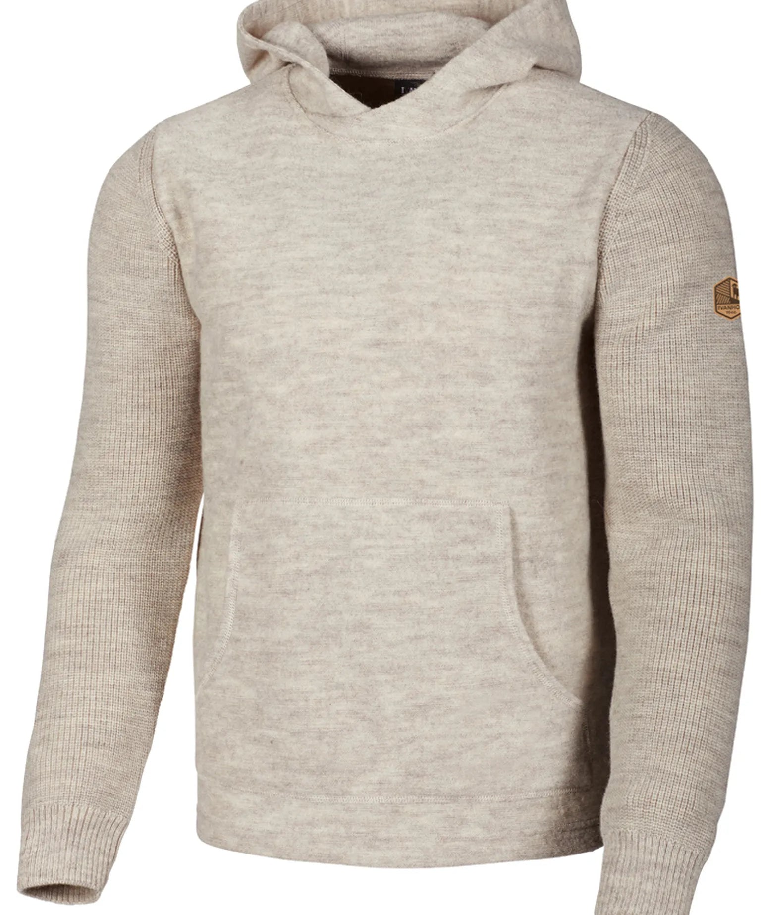 NLS PENTLAND HOOD, 100% OFÄRGAD ULL — BIRCH - Ivanhoe of Sweden