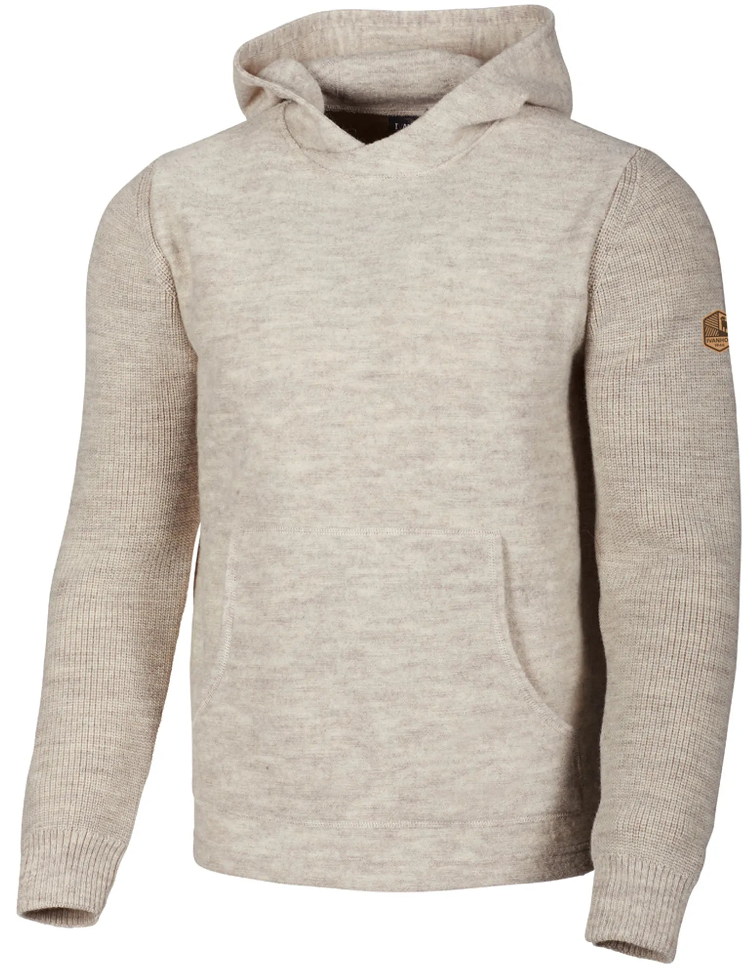 NLS PENTLAND HOOD, 100% OFÄRGAD ULL — BIRCH - Ivanhoe of Sweden