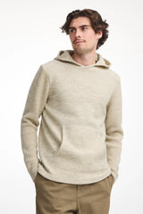 NLS PENTLAND HOOD, 100% OFÄRGAD ULL  — BIRCH