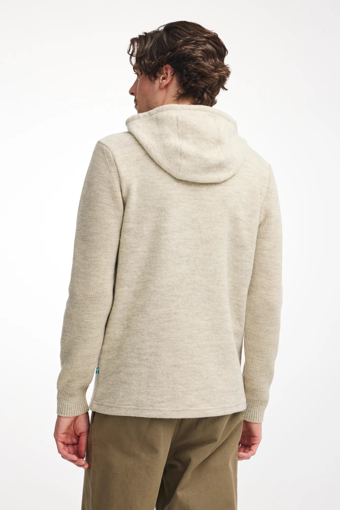 NLS PENTLAND HOOD, 100% OFÄRGAD ULL — BIRCH - Ivanhoe of Sweden