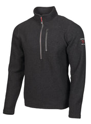 TRILLE HALF ZIP, 98% ULL — BLACK - Ivanhoe of Sweden