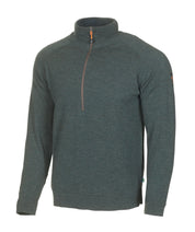 JOJJE HALF ZIP, 100% EXTRA FINE MERINOULL — RIFLE GREEN - Ivanhoe of Sweden