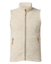 NLS BARLEY VEST, 100% OFÄRGAD ULL — BIRCH - Ivanhoe of Sweden