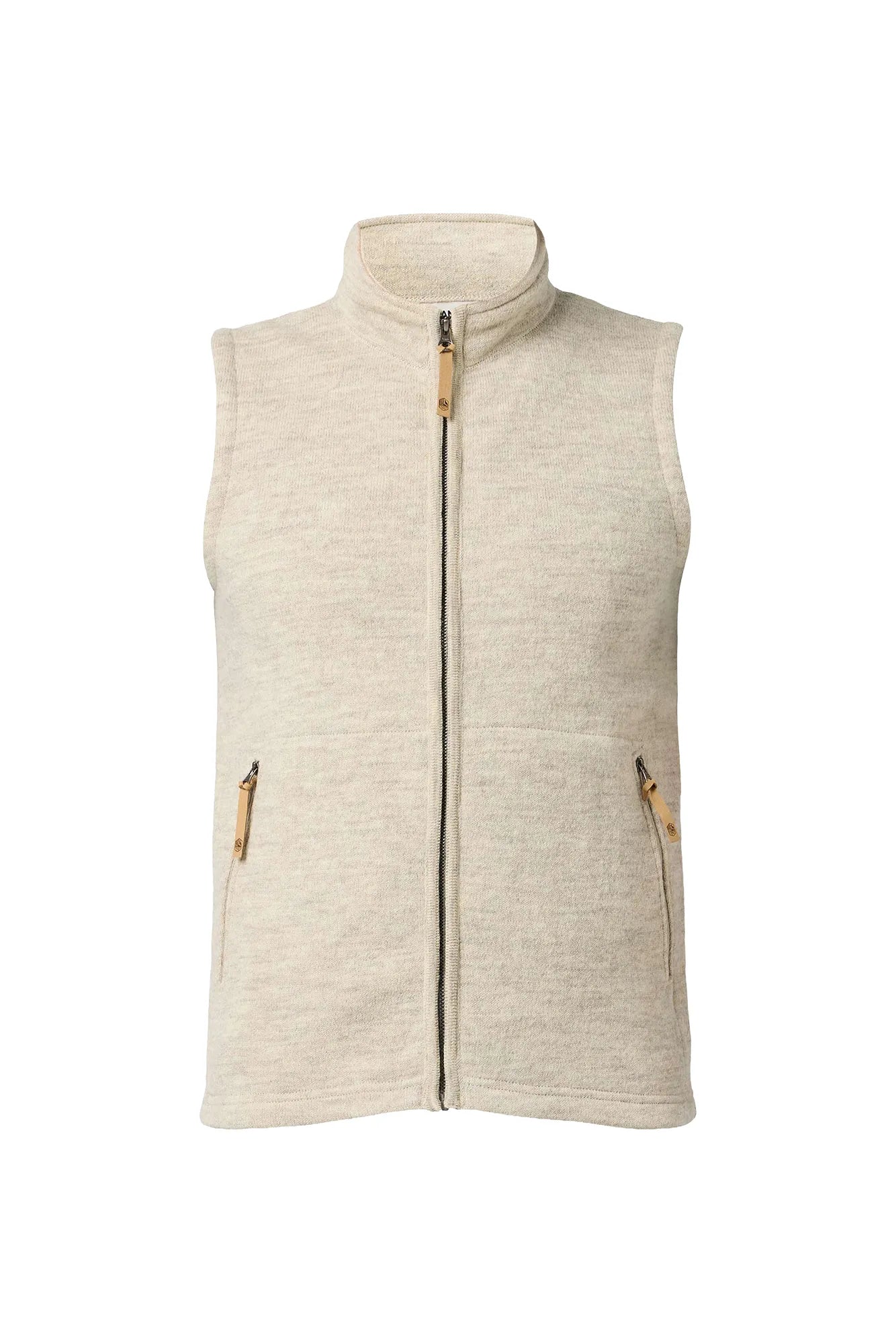 NLS BARLEY VEST, 100% OFÄRGAD ULL — BIRCH - Ivanhoe of Sweden