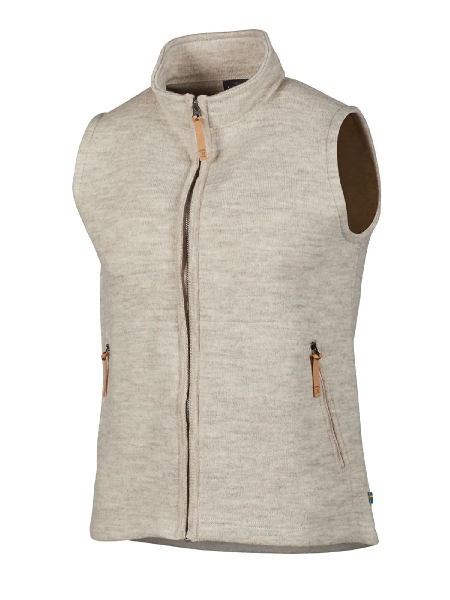 NLS BARLEY VEST, 100% OFÄRGAD ULL — BIRCH - Ivanhoe of Sweden