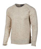 NLS BEECH CREWNECK, 100% UNDYED WOOL  — BIRCH