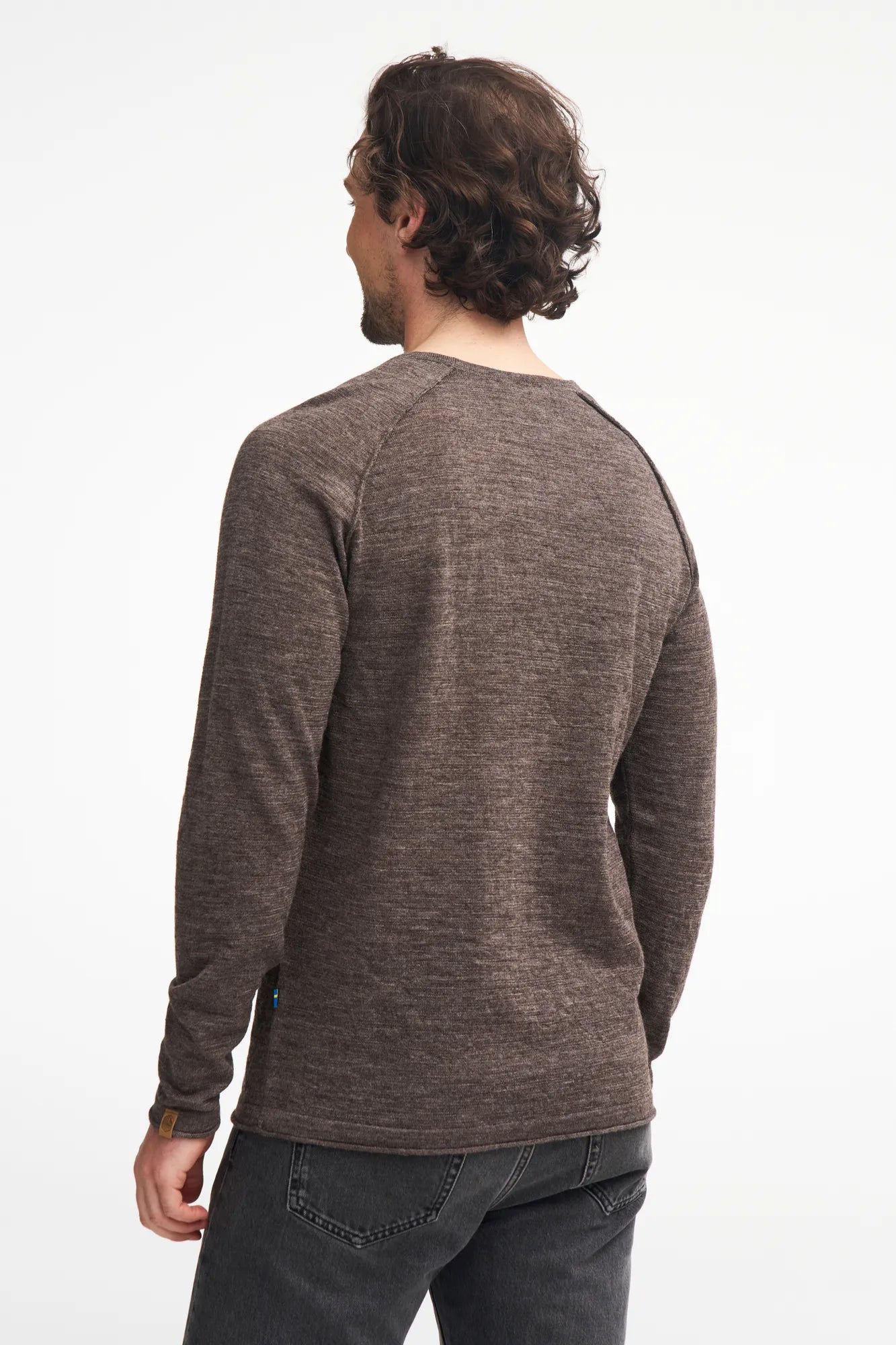 NLS BEECH CREWNECK, 100% OFÄRGAD ULL — BIRCH - Ivanhoe of Sweden