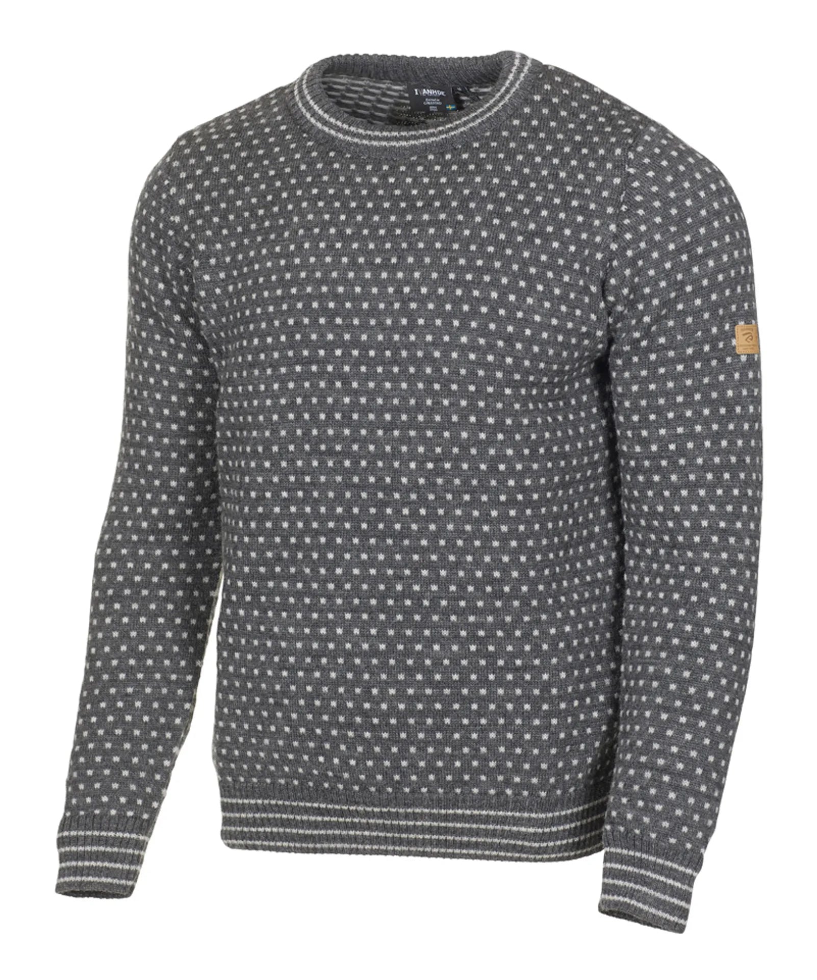 SVERRE CREWNECK, 100% ULL — GREY - Ivanhoe of Sweden