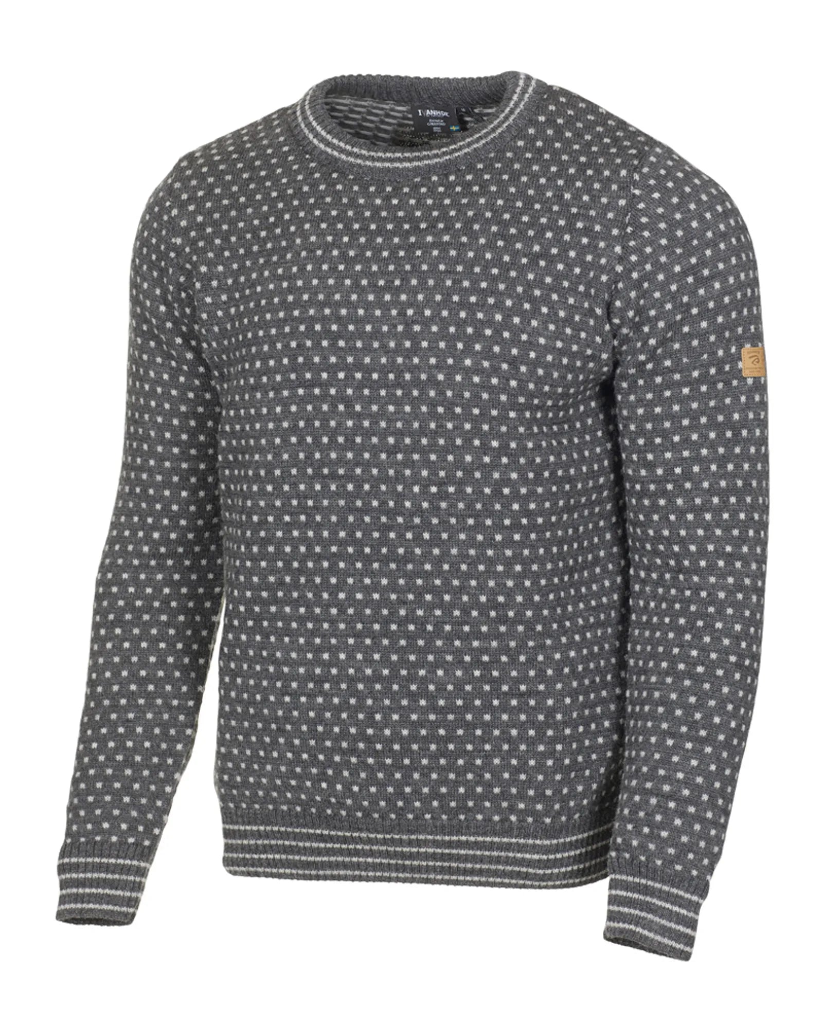 SVERRE CREWNECK, 100% ULL — GREY - Ivanhoe of Sweden