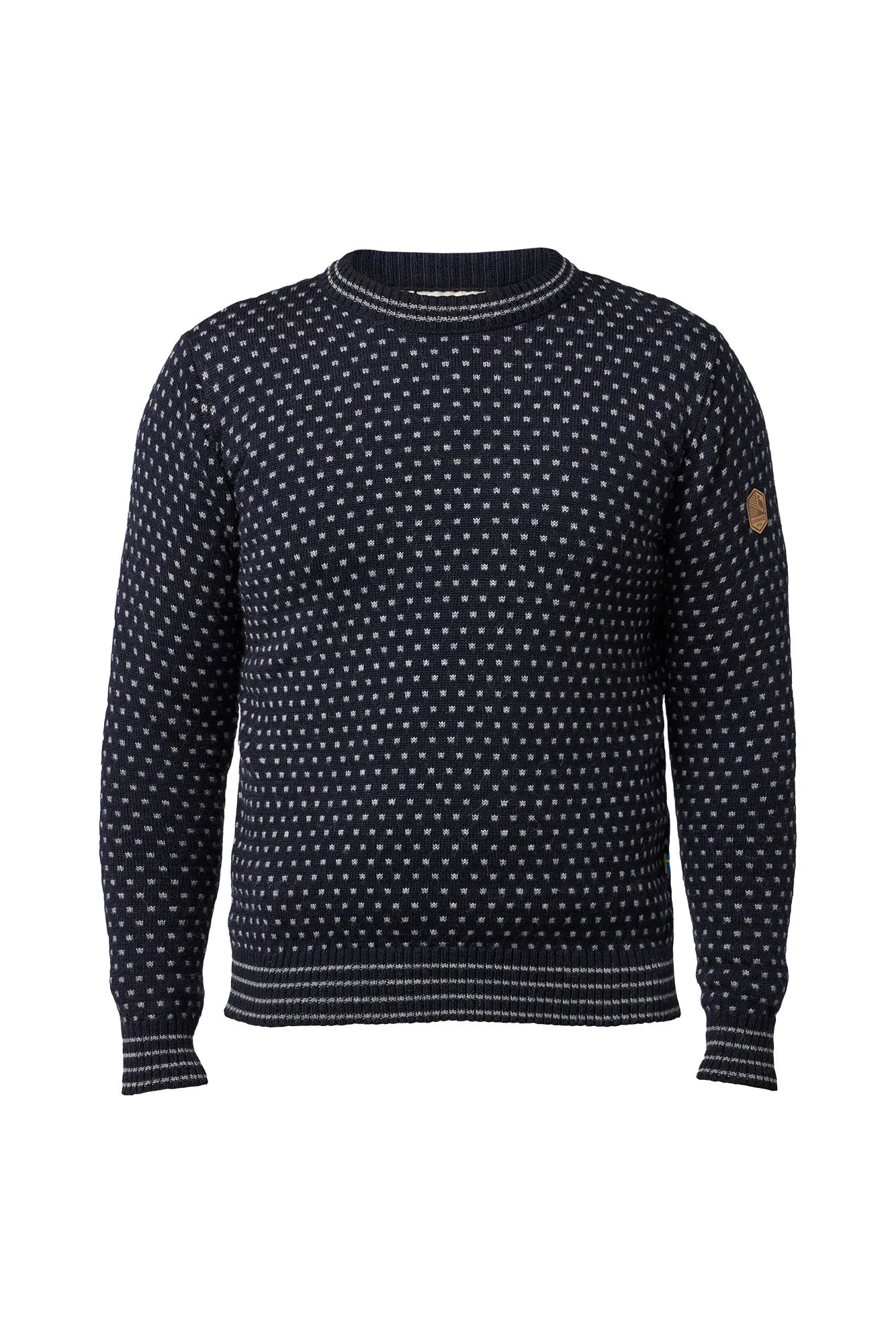 SVERRE CREWNECK, 100% ULL — NAVY - Ivanhoe of Sweden