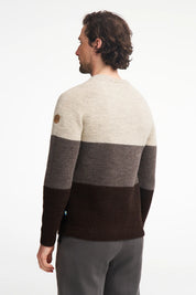 NLS LARCH CREWNECK, 100% OFÄRGAD ULL — BIRCH - Ivanhoe of Sweden