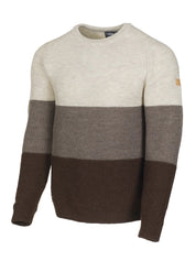 NLS LARCH CREWNECK, 100% OFÄRGAD ULL — BIRCH - Ivanhoe of Sweden