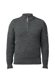 MORITZ HALF ZIP, 100% ULL — GREY - Ivanhoe of Sweden
