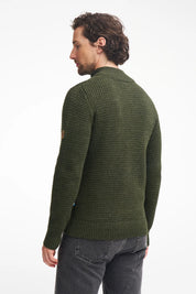 MORITZ HALF ZIP, 100% ULL — GREY - Ivanhoe of Sweden