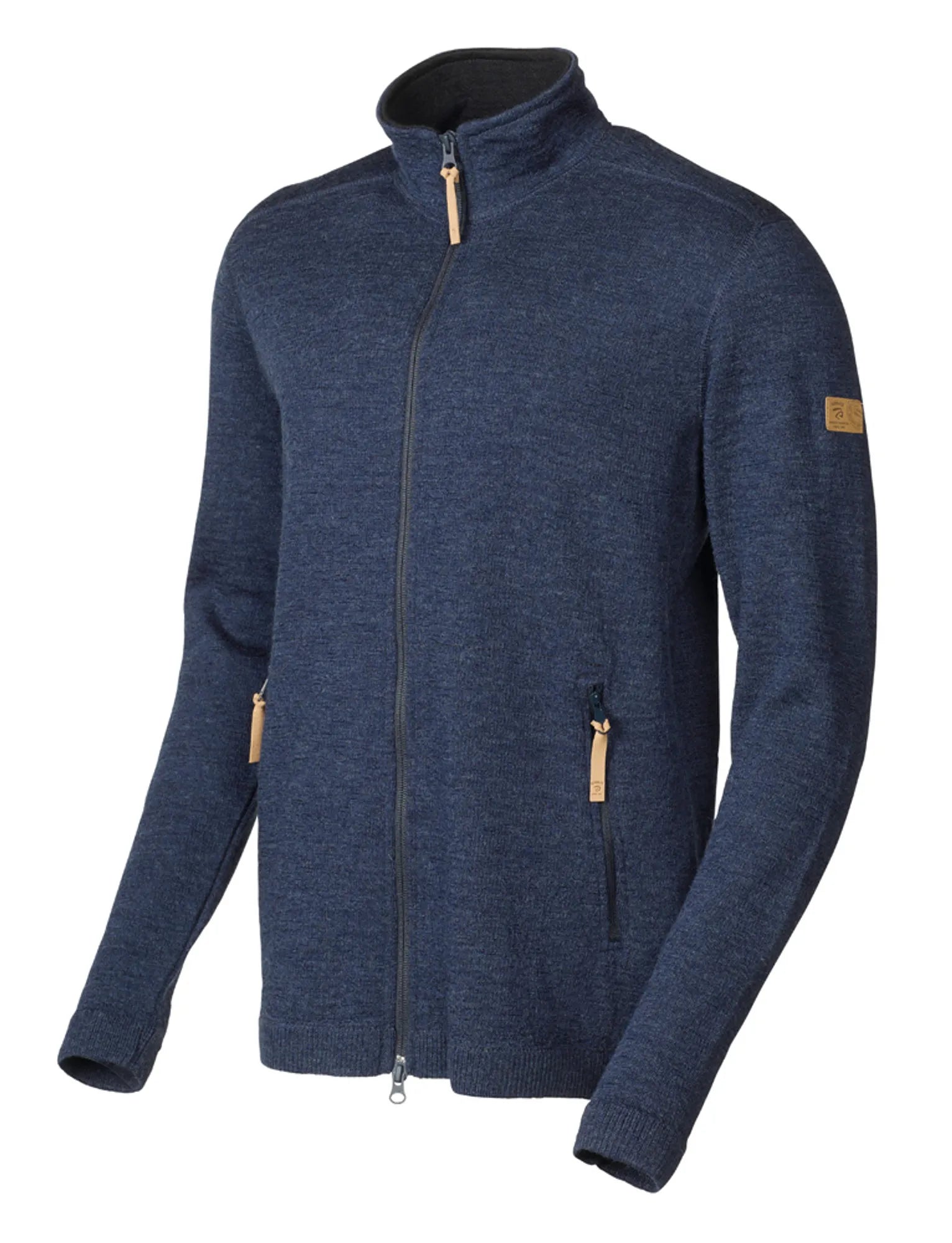 VOLMAR FULL ZIP, 69% ULL — LIGHT NAVY - Ivanhoe of Sweden