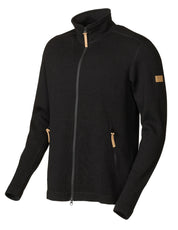 VOLMAR FULL ZIP, 69% ULL — BLACK - Ivanhoe of Sweden
